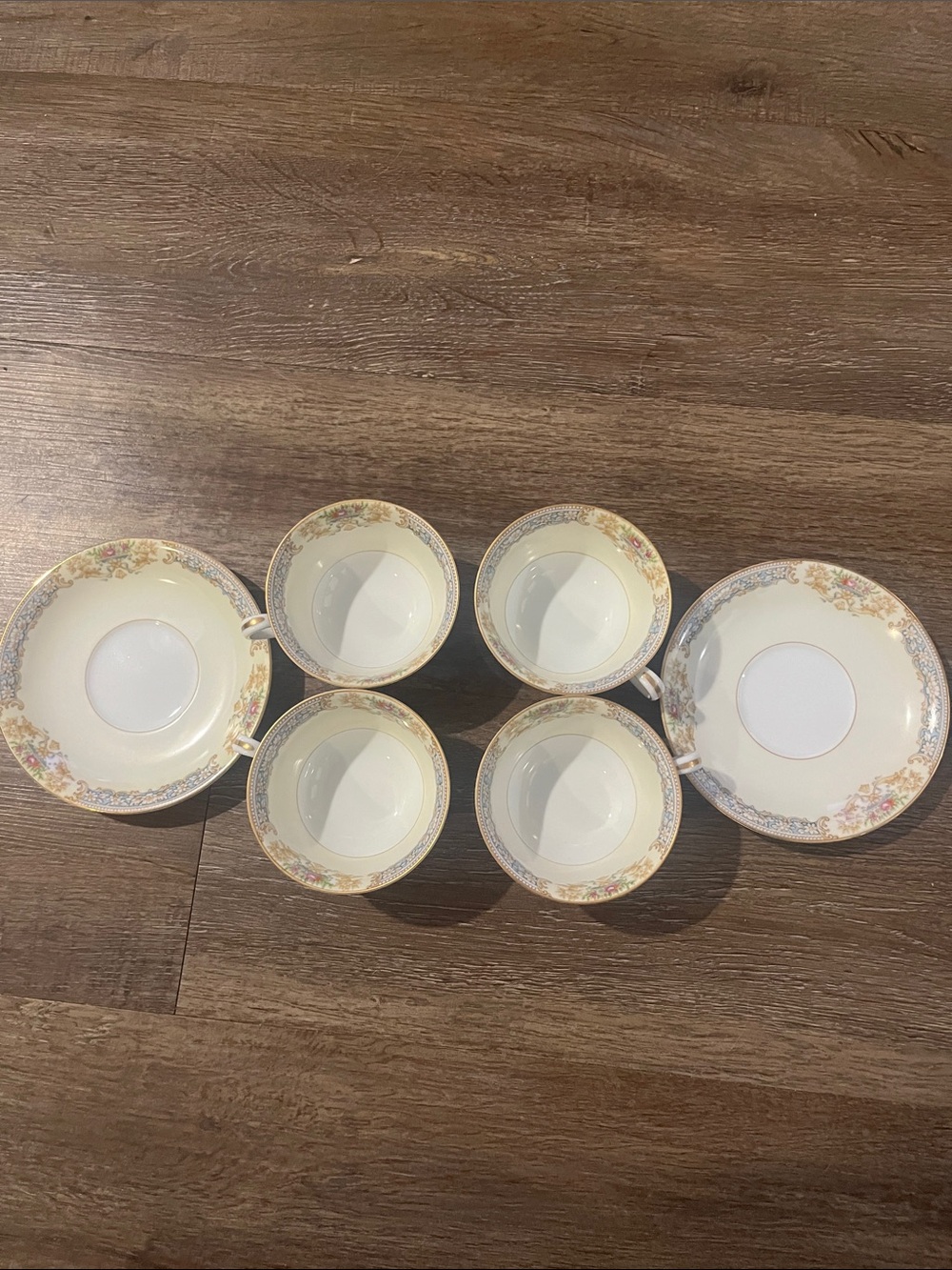 Vintage Noritake Lurline pattern Porcelain Tea Cup and Saucer Set